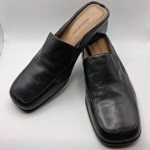 Naturalizer Vintage Brazilian Made Leather Square Toe Slip On Loafers 90's